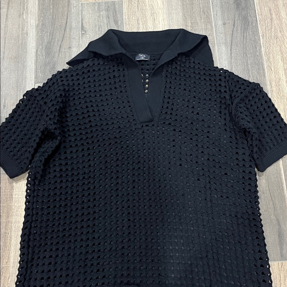 NEW Dressed in Lala Be Bold Oversized Knit Dress + Slip in Black Size S/M - Picture 5 of 7